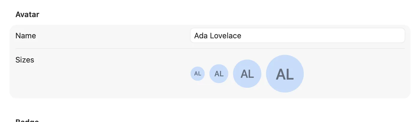 Avatar widgets rendering initials on macOS (AppKit)
