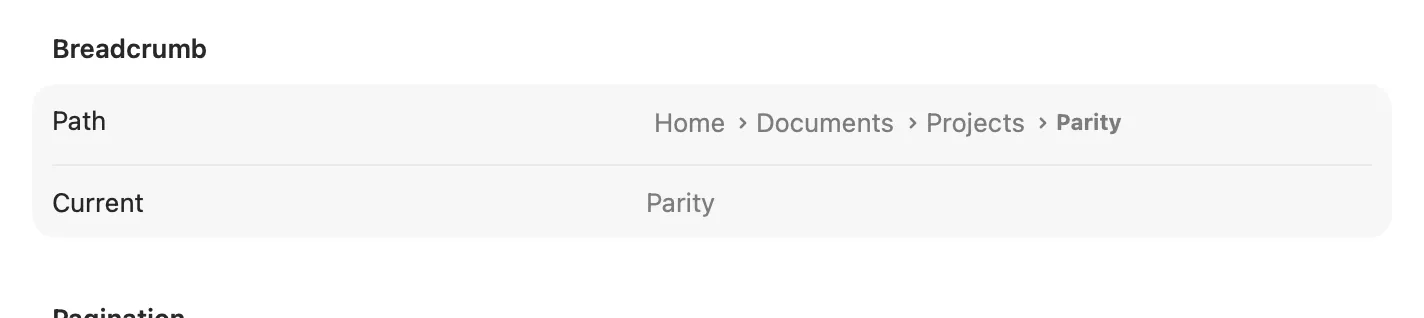 The Breadcrumb path control on macOS (AppKit)